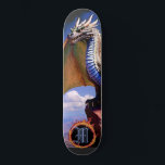 *~* Element AP88 Elemental Dragon Fierce Sky Cloud Persoonlijk Skateboard<br><div class="desc">(Zoek code AP88 om vergelijkbare items te vinden ) Gemakkelijk overzetten naar andere Zazzle producten. Elemental Element DRAGON met RING of FIRE / FLAMES / FLAME en INITIAAL MONOGRAM voor jouw naam - Bewaar of bewerk of verwijder de tekst. Dit Fierce Populaire trending skateboard Chinese stijl custom pro Element Dragon...</div>