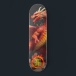 *~* Element AP88 Elemental Dragon Fire Fierce Persoonlijk Skateboard<br><div class="desc">(Zoek code AP88 om vergelijkbare items te vinden ) Gemakkelijk overzetten naar andere Zazzle producten. Elemental Element DRAGON met RING of FIRE / FLAMES / FLAME en INITIAAL MONOGRAM voor jouw naam - Bewaar of bewerk of verwijder de tekst. Dit Fierce Populaire trending skateboard Chinese stijl custom pro Element Dragon...</div>
