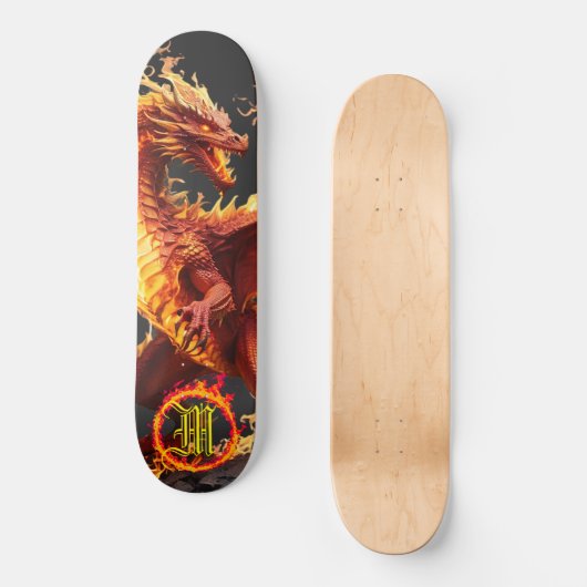*~* Element AP88 Fire Elemental Dragon Fierce Persoonlijk Skateboard (Voorkant)