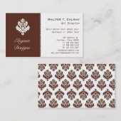  element (chocoladebruin) visitekaartje (Voorkant / Achterkant)