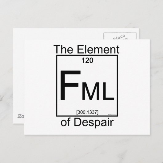 Element FML Briefkaart (Voorkant / Achterkant)