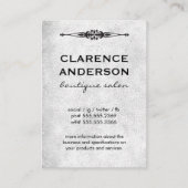  element Grijze textuur Visitekaartje (Voorkant)