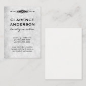  element Grijze textuur Visitekaartje (Voorkant / Achterkant)