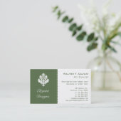 element (groen) visitekaartje (Staand voorkant)