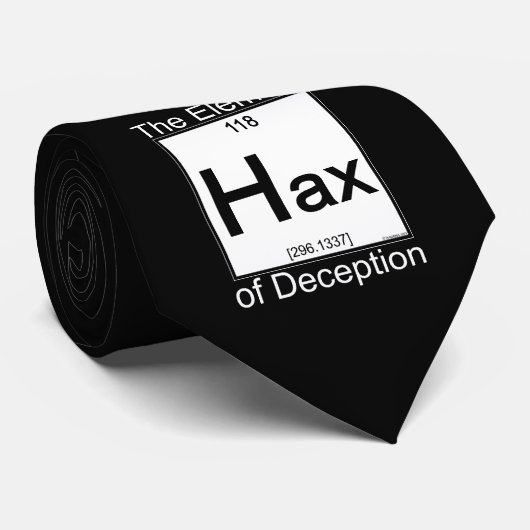 Element HAX Black Stropdas (Opgerold)