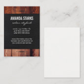  Element Hout Graanleder Visitekaartje (Voorkant / Achterkant)