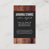  Element Hout Graanleder Visitekaartje (Voorkant)