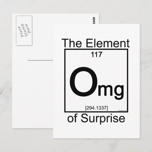 Element OMG Briefkaart (Voorkant / Achterkant)