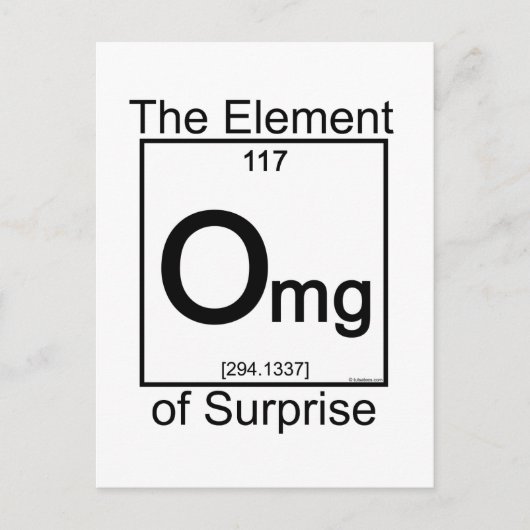 Element OMG Briefkaart (Voorkant)