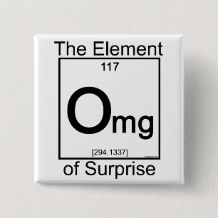 Element OMG Vierkante Button 5,1 Cm