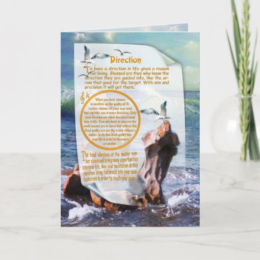 Element van de waterkrachtkaart feestdagen kaart (Voorkant)