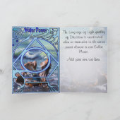 Element van de waterkrachtkaart feestdagen kaart (Binnen)