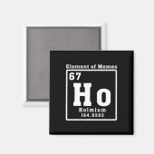 Element Van Memes Ho Holmium 67 Grappige Wetenscha Magneet (Voorkant / Achterkant)