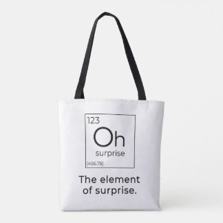 Element van Surprise Funny Science Tote Bag