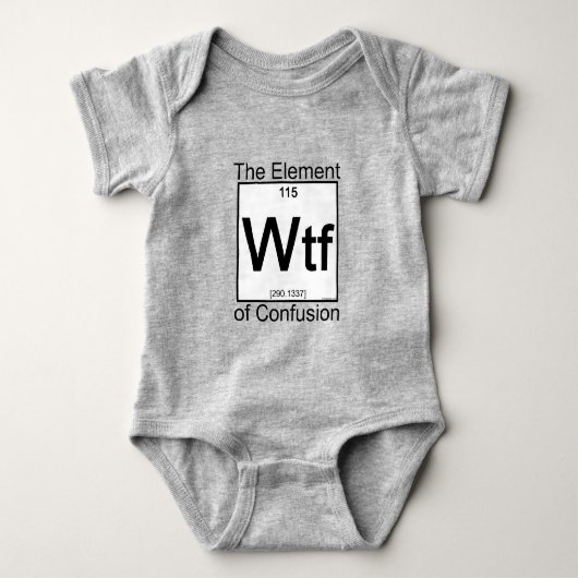 Element WTF Baby Shirten Romper (Voorkant)