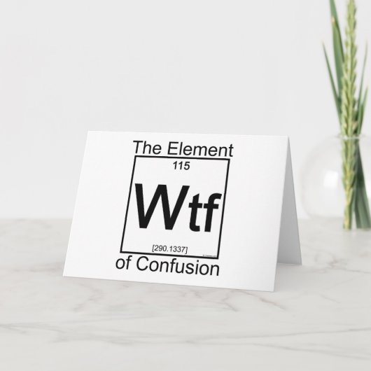 Element WTF Kaart (Voorkant)