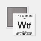 Element WTF Magneet (Voorkant / Achterkant)