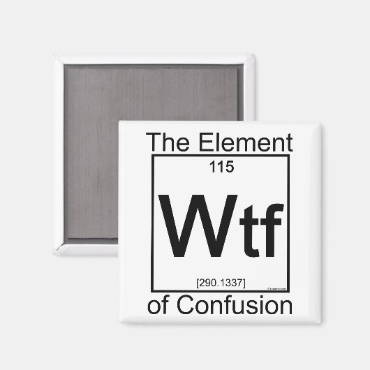 Element WTF Magneet (Voorkant / Achterkant)