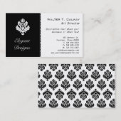  element (zwart) visitekaartje (Voorkant / Achterkant)