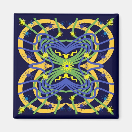 Elementair Abstract Magneet (Voorkant)