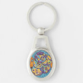 elementair Abstract Surf Sleutelhanger (Voorkant)