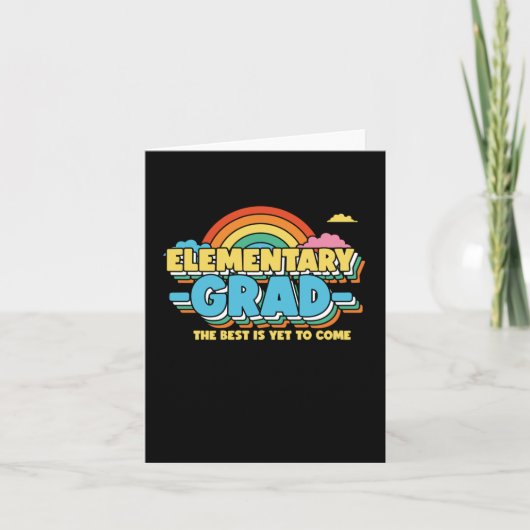 Elementair Afstudeerder - Afstuderen Day Sticker Kaart (Voorkant)