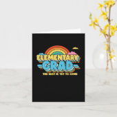 Elementair Afstudeerder - Afstuderen Day Sticker Kaart (Gele Bloem)