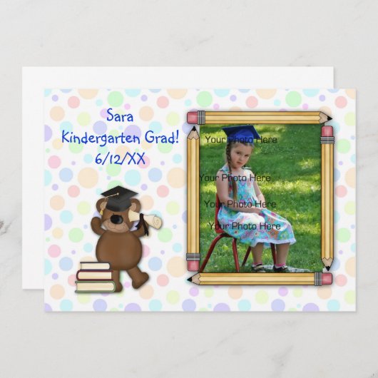 Elementair Afstuderen Beer Aankondiging (Voorkant / Achterkant)