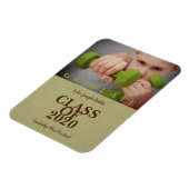 Elementair Afstuderen Moderne Foto Textiel Magneet (Linkerzijde)