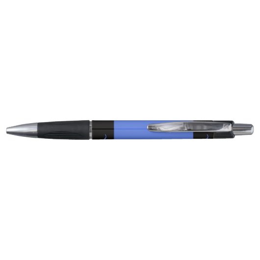 Elementair Blau Potlood Wrap Monogram Naam Pen (Achterkant)