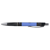Elementair Blau Potlood Wrap Monogram Naam Pen (Bodem)