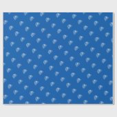 Elementair blauw verpakkingspapier voor breedband cadeaupapier (Vlak)