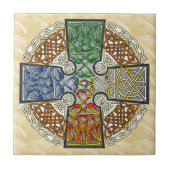Elementair Celtic Cross Medallion Tegeltje (Voorkant)