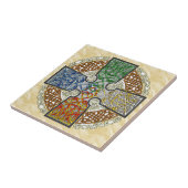 Elementair Celtic Cross Medallion Tegeltje (Zijkant)