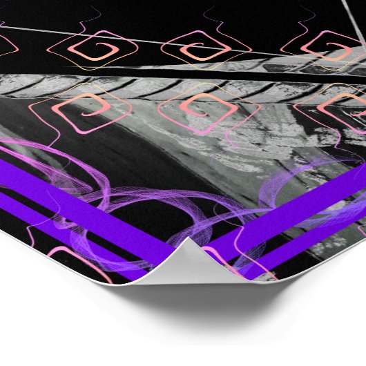 Elementair ether binnen water meditatie hulp Tattv Poster (Hoek)