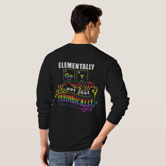 Elementair gedoe niet alleen periodiek t-shirt (Achterkant volledig)