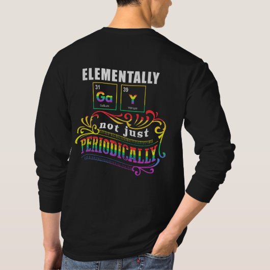 Elementair gedoe niet alleen periodiek t-shirt (Achterkant)