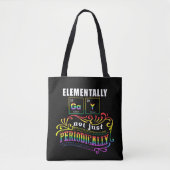 Elementair gedoe niet alleen periodiek tote bag (Voorkant)