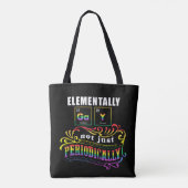 Elementair gedoe niet alleen periodiek tote bag (Achterkant)