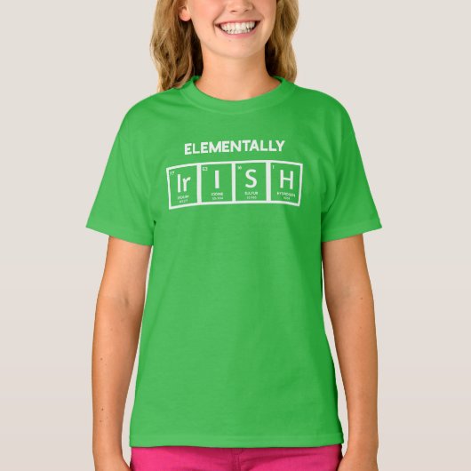 Elementair Iers Groen Shirt St. Patrick's Day (Voorkant)