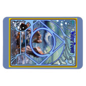 Elementair kaartontwerp van water magneet (Horizontaal)