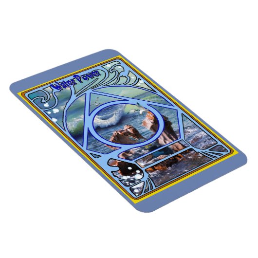 Elementair kaartontwerp van water magneet (Rechterzijde)