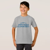 Elementair Kinder T-shirt van de Spiritridge (grij (Voorkant volledig)