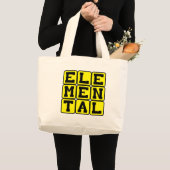 Elementair, mythisch wezen grote tote bag (Voorkant (product))