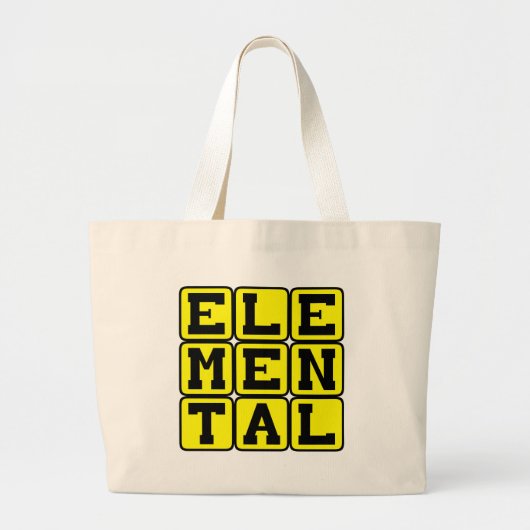 Elementair, mythisch wezen grote tote bag (Voorkant)