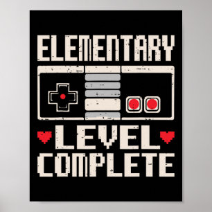 Elementair niveau complete gamer Cl van 2025 afges Poster