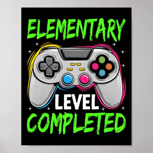 Elementair niveau complete gamer Cl van 2025 afges Poster (Voorkant)
