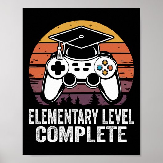 Elementair niveau complete gamer Cl van 2025 afges Poster (Voorkant)