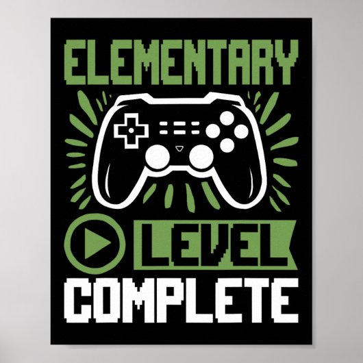 Elementair niveau complete gamer Cl van 2025 afges Poster (Voorkant)