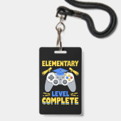 Elementair niveau Complete Gaming Gamer Afstuderen Badge (Voorzijde met lanyard)